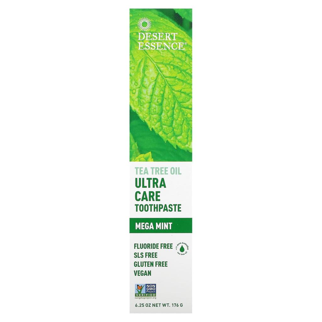 Desert Essence Зубная паста Tea Tree Oil Ultra Care, Mega Mint, 6,25 унций (176 г)