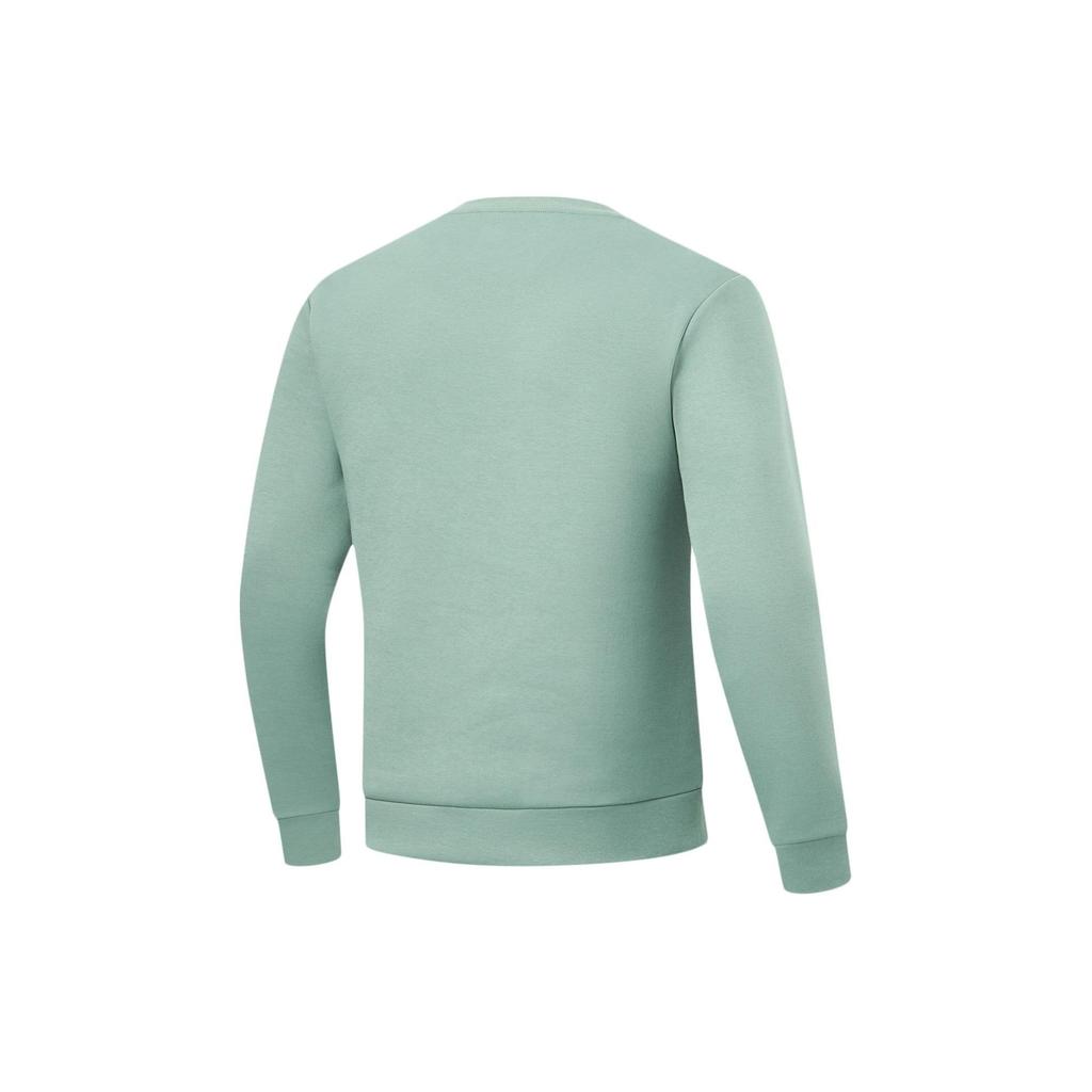 Li-Ning Мужская толстовка с круглым вырезом и принтом логотипа Fitness Series Lake-Blue AWDU103-4