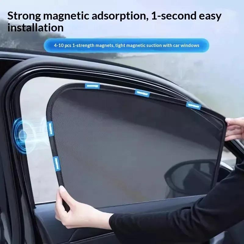 Mesh Sunshades For BMW X1 U11 IX1 2023 2024 2025 2026 Window Magnetic Visor Sun Protection Shade Curtain Cover Auto Accessories