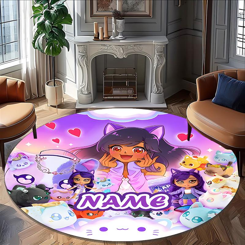 Personalized A-AphmauS Round Chair Office Rug - Perfect for Mat, Office Chair & More - Ideal Gift for Birthdays and Holidays