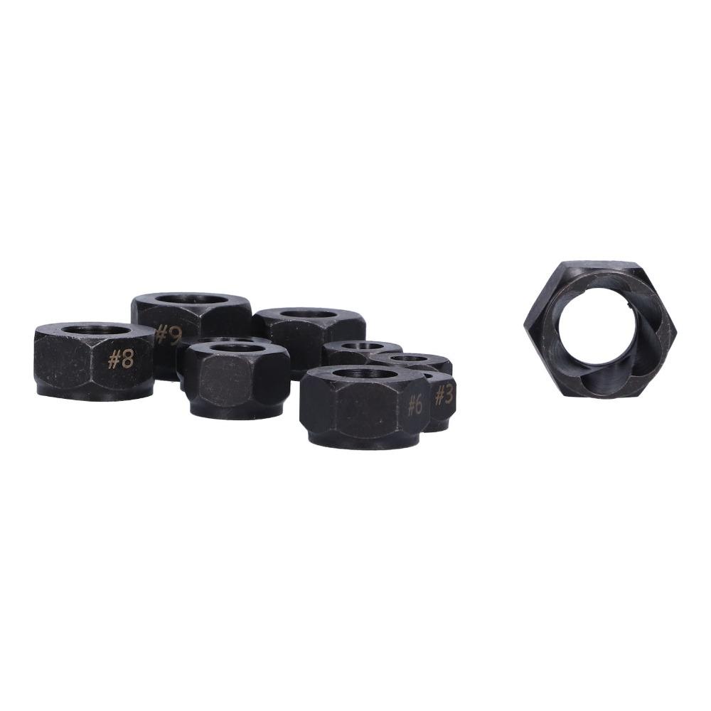 10 PCS Impact Nut Remover Set 9-19mm Screw Extractor Set Bolt Remover Set Industrial Disassembling