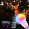 Светодиодная интеллектуальная лампа 220 В E27, светодиодная лампа RGB с изменением цвета, 16 цветов, 8 м, пульт дистанционного управления, интеллектуальная лампа для домашнего освещения, декора вечеринок