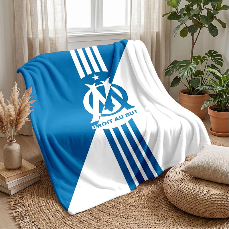 Olympique Lyonnais FC Soft Flannel Fleece Blanket Lightweight Cozy Warm Throw Blanket For Sofa Bed Home Decor