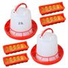 4Pieces Chick Feeder Set With 2pcs Waterers Spill Proof Design Feeding Solution For Duckling Quail Backyard Coops