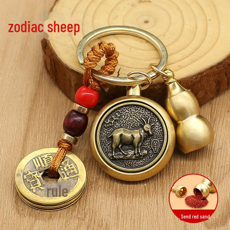 «Подвеска-брелок в виде змеи-хранителя с двенадцатью знаками зодиака, вращающимся орнаментом в виде пяти императоров и Будды»