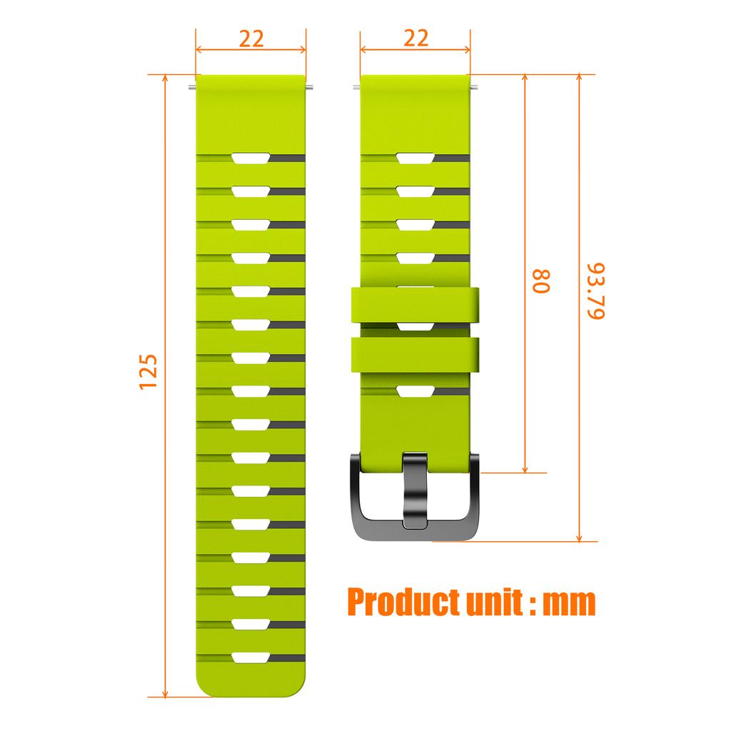 22mm Watch Strap For POLAR Grit X X2 Pro Titan M M2 M3 V3 Soft Bracelet For POLAR Grit X Silicone WatchBand Sports Accessories