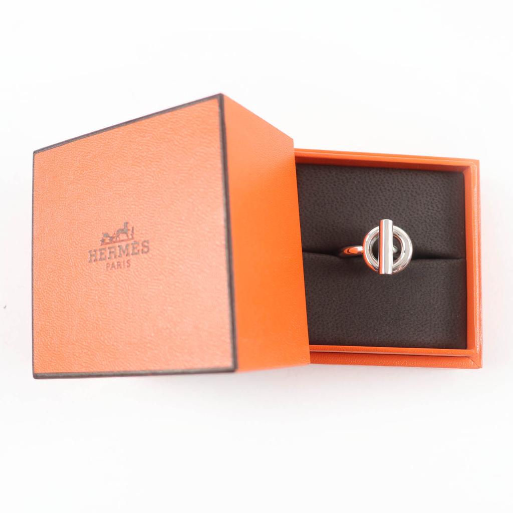 Excellent HERMES Ring Echappé MM Silver 925 Women Used