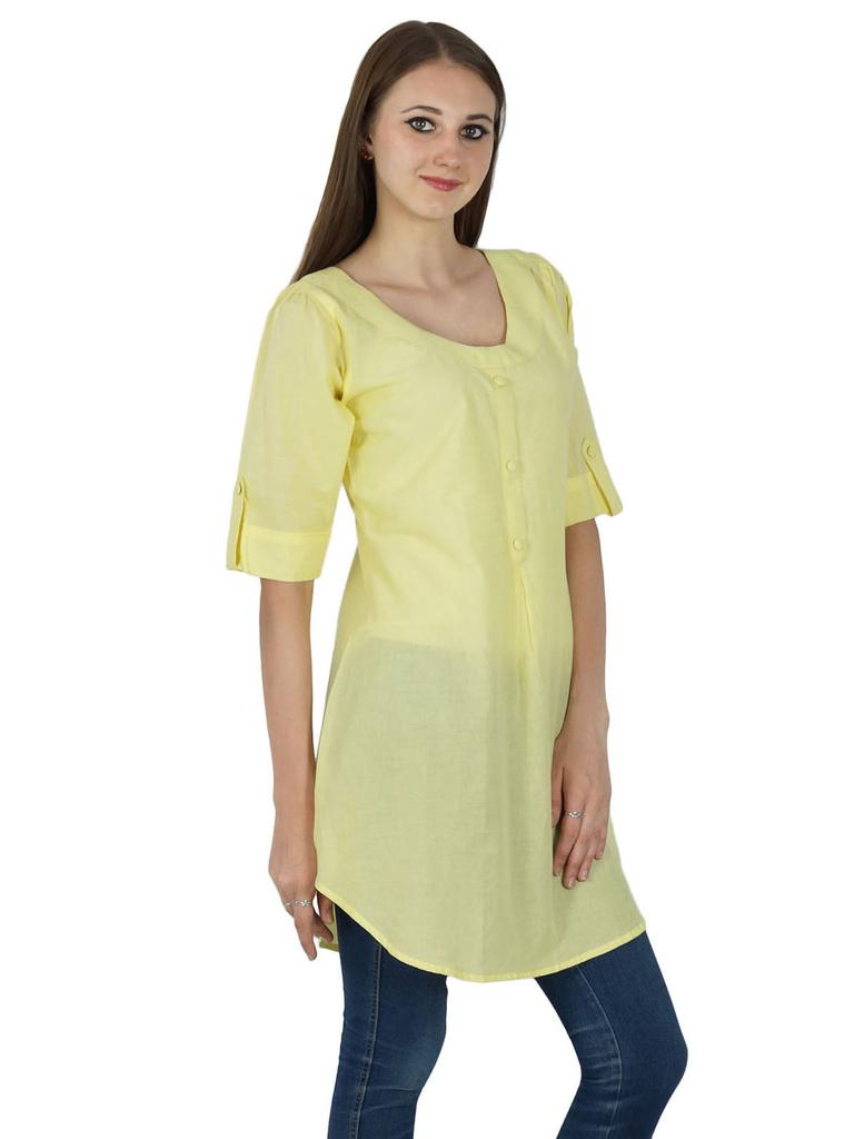 Bollywood Tunic Solid Kurta Indian Ethnic Designer Women Kurti Cotton Top