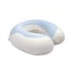U-Shaped Memory Foam Neck Pillow with Cooling Gel, Perfect for Office, Travel, and Neck Support.