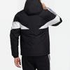 adidas Neo Colorblock Stripe Sport Пуховик с капюшоном Мужские куртки Черный H45243