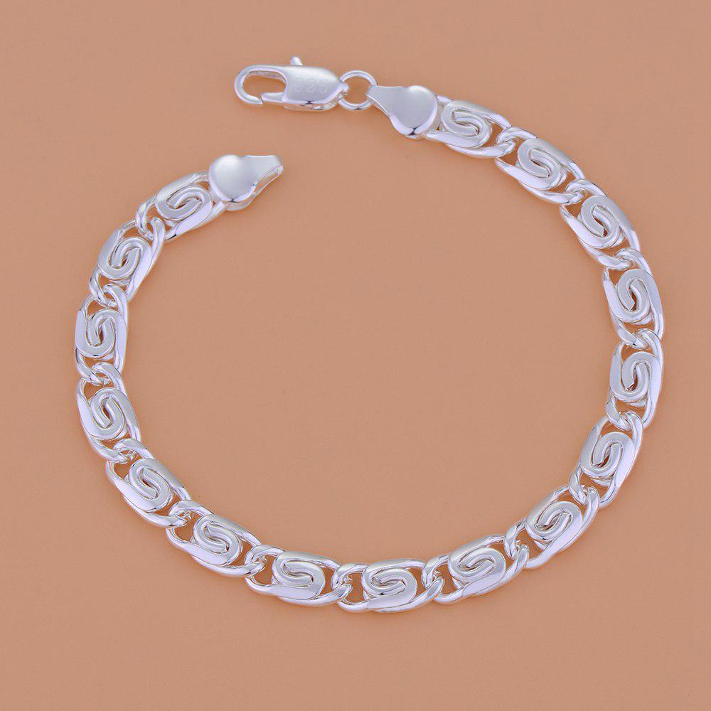 925 Silver Bracelet Heart High Quality Romance Chain For Woman Men Fashion Engagement Party Wedding Jewelry Gift