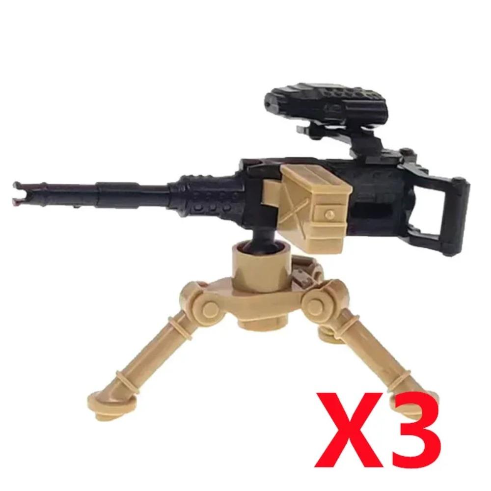 Военный MOC Оружие Строительный Блок Тяжелый Пулемет Гатлинг M19 NSV Фигурки Артиллерия Сапер Пистолет Пуля Игрушка Подарок K013