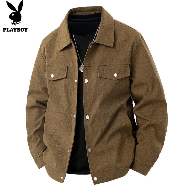 PLAYBOY Мужская повседневная куртка с лацканами на весну и осень