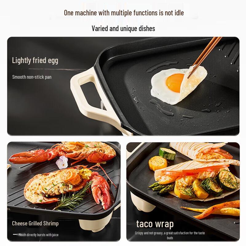 SUPOR 50cm Electric BBQ Griddle & Roaster CN plug (adapter included)
