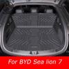 Индивидуальный поддон-вкладыш в багажник для BYD Sea Lion 07 Sealion 7 2026 2025 Автомобильный коврик-лист для заднего багажника Защита от грязи Водонепроницаемый