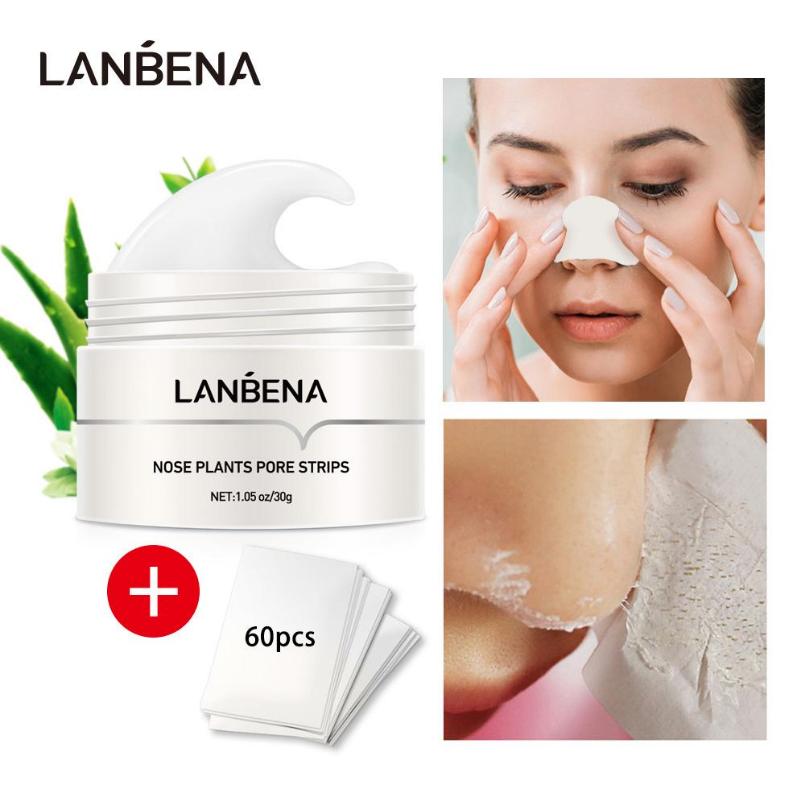 LANBENA Маска-пилинг 30 г + 60 полосок от черных точек