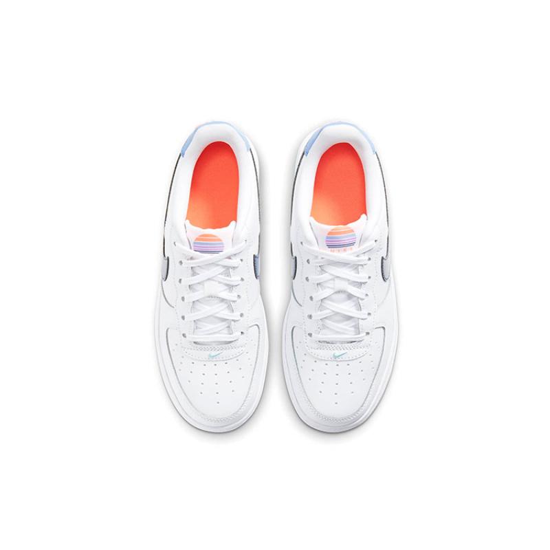 Nike Кроссовки Air Force 1 Low LV8 White Dark Purple GS DC8188-100