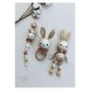 Amigurumi Rabbit Toy - Teether And Pacifier Chain/strap