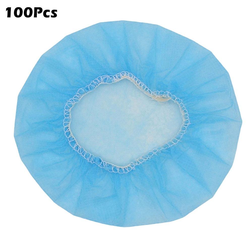 100Pcs/Bag Nonwoven Microphone Covers Disposable Microphone Protective Cap Headphone Cover