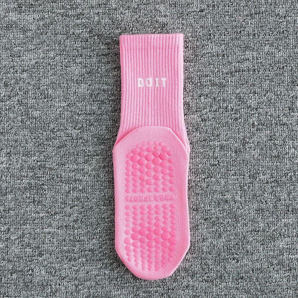 2 пары хлопковых спортивных носков однотонные полосатые носки для пилатеса новые носки до середины икры для йоги