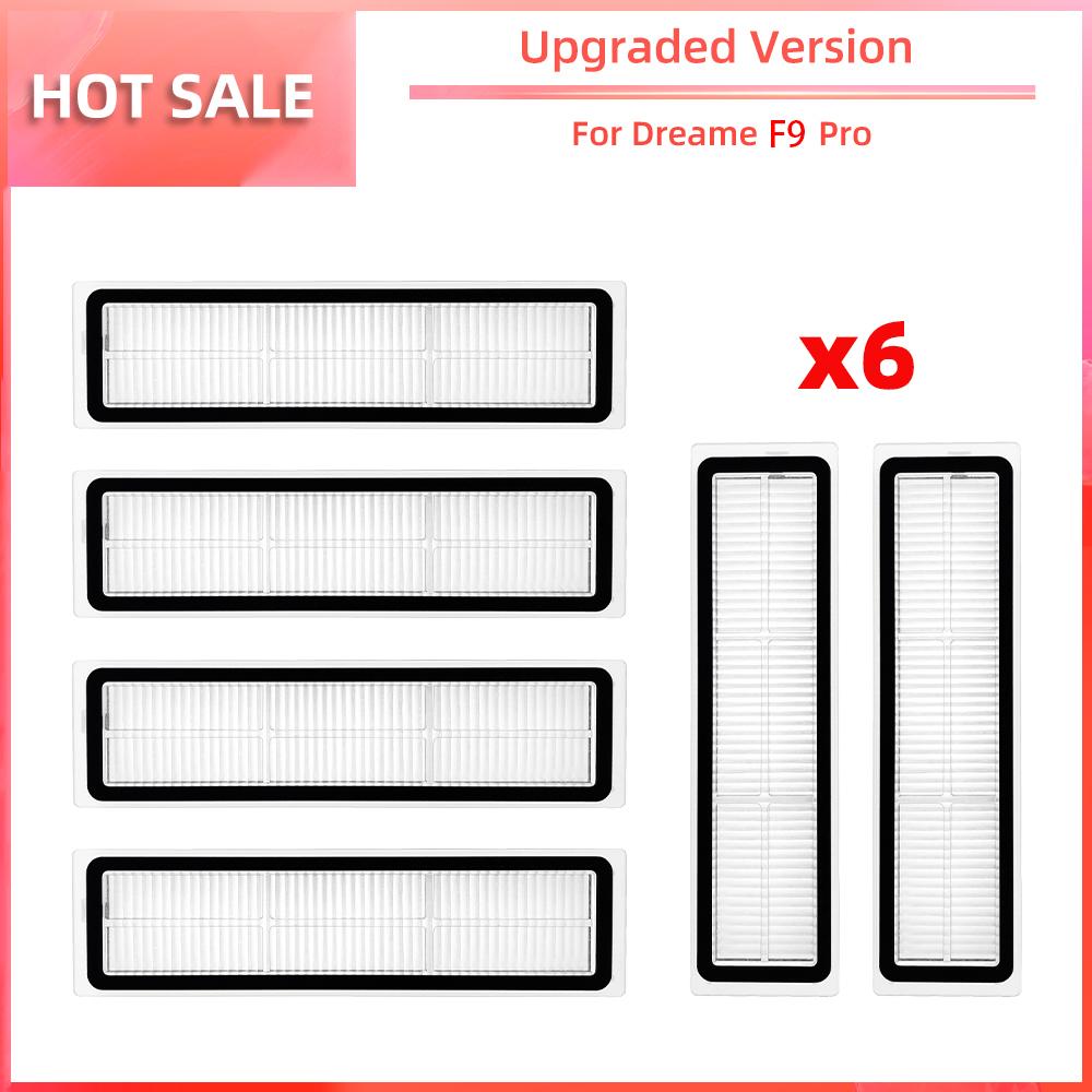 Совместимость с роботом-пылесосом Dreame F9 Pro, сменная основная боковая щетка, фильтр HEPA, насадка для швабры, запасные части, аксессуары