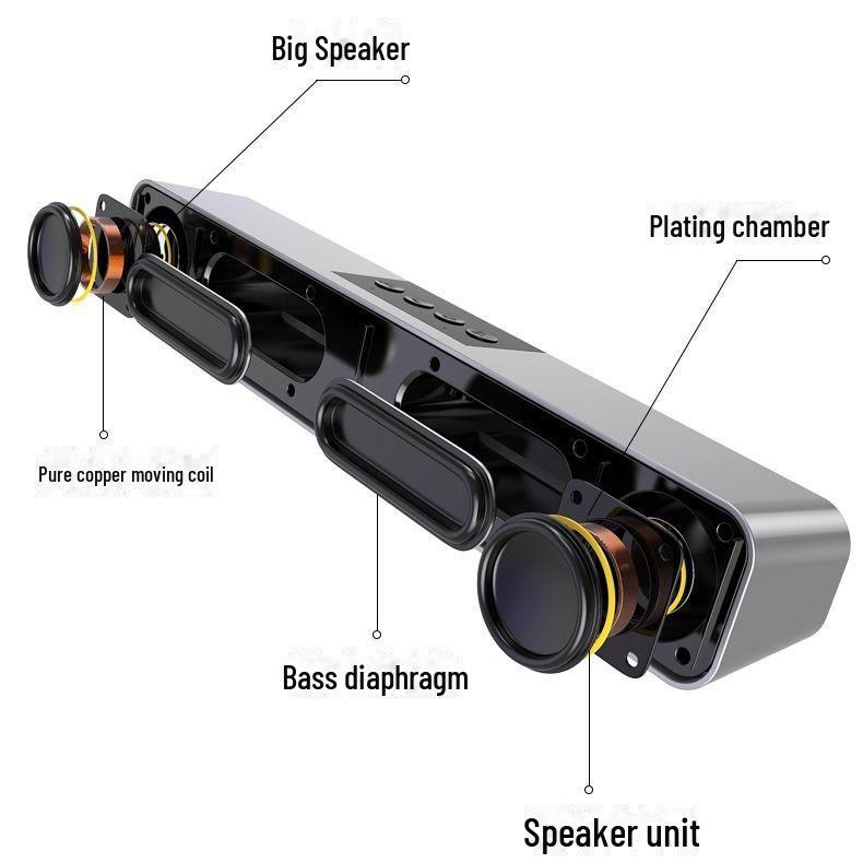 Трансграничная Bluetooth-саундбар с сабвуфером для телевизора, компьютера и мобильных устройств — модель E91