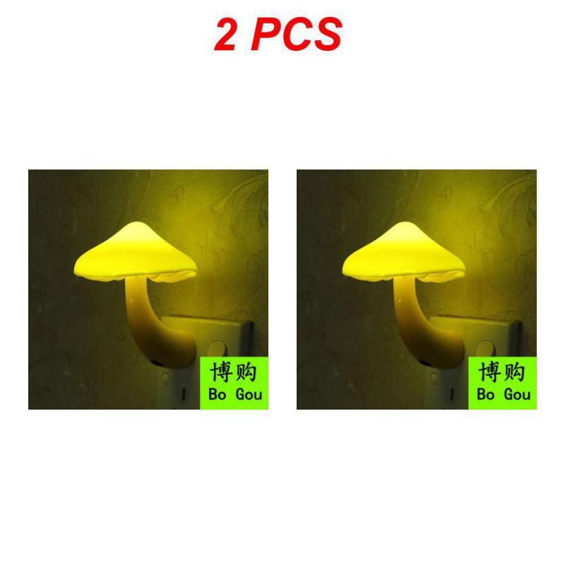 Креативный грибной ночник настенный светодиодный сенсорный светильник у кровати для детской спальни гостиной украшение для внутреннего освещения