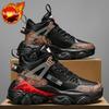 Мужские Новые Высокие Кроссовки на Флисе в Стиле "Dad Shoes" На Шнуровке Теплые Повседневные Универсальные Молодежные Студенческие Спортивные Хлопковые Зимние Обувь Мода