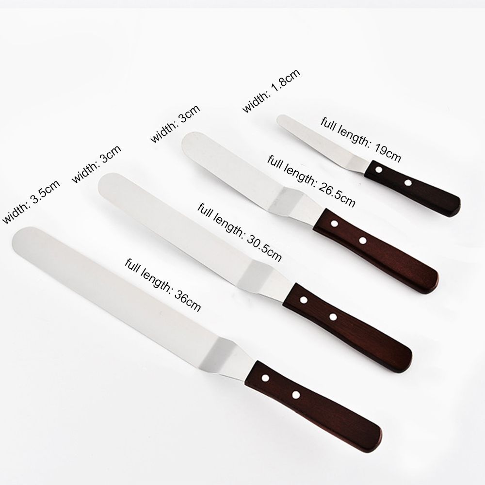 Inch Stainless Steel Decoration Smoother Pastry Baking Butter Icing Frosting Cake Spatula Cream