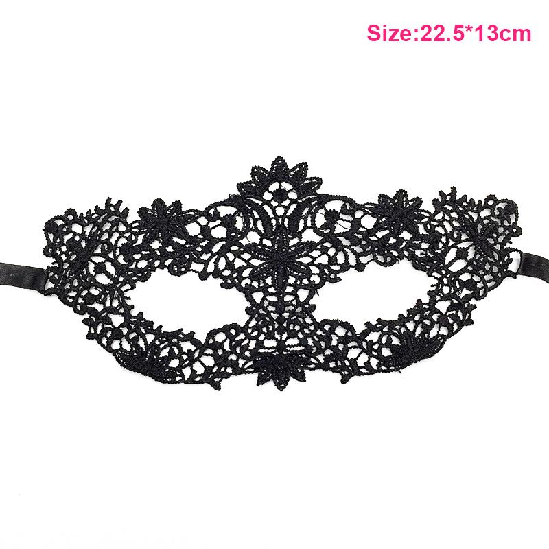 Halloween Black Queen Lace Mask No Fixed Shape Embroidery Appliques Party Costume Carnival Mask Woman Masquerade Mask
