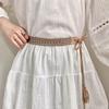 Bohemian Waist Belts Hemp Rope Knotted Dress Shirt Girdle Long Tassel Braided Belt  For Women Lady