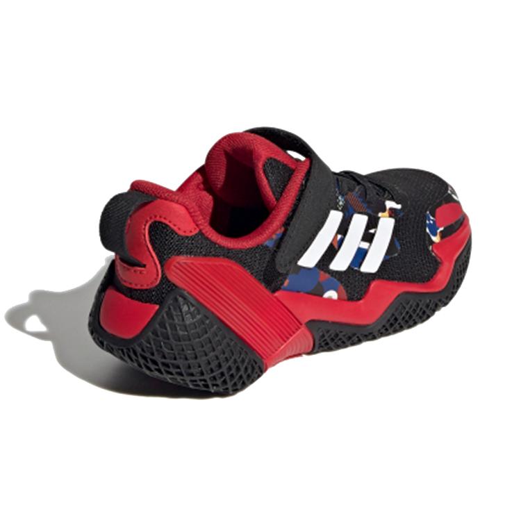 adidas 4Uture Rnr ''CNY'' Ткань El K Скользкая Устойчивая к истиранию Низкие Беговые кроссовки Черный Красный Белый Детские FZ4589