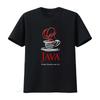 Винтажная футболка 90-х с дизайном кофейной чашки Java, размер XL для взрослых, ретро-стиль для любителей винтажа, стираная дизайнерская одежда homme - Мужская...