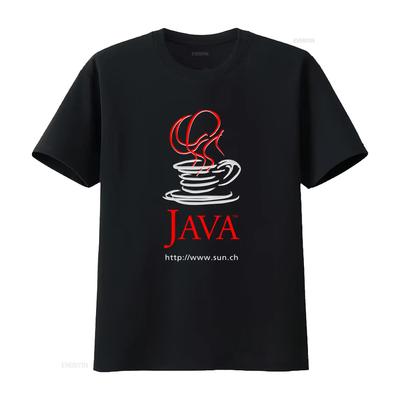 Винтажная футболка 90-х с дизайном кофейной чашки Java, размер XL для взрослых, ретро-стиль для любителей винтажа, стираная дизайнерская одежда homme - Мужская...