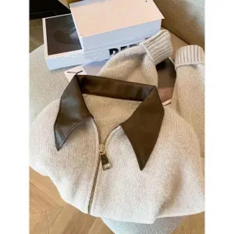 Женский весенний короткий кардиган свитер осень сращивание элегантные и темпераментные топы