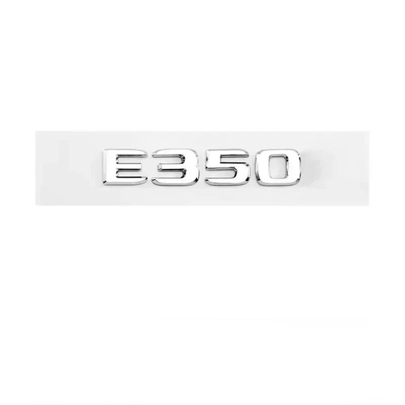 Letters E200 E260 E300 E400 E220d E350e E300de 4Matic ABS Emblem For Mercedes Benz W213 W222 W221 W177 Car Trunk Logo Sticker KM5
