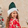 Sequins Santa Claus Hat Bow Beanie Hat Gift Christmas Hat  Adult