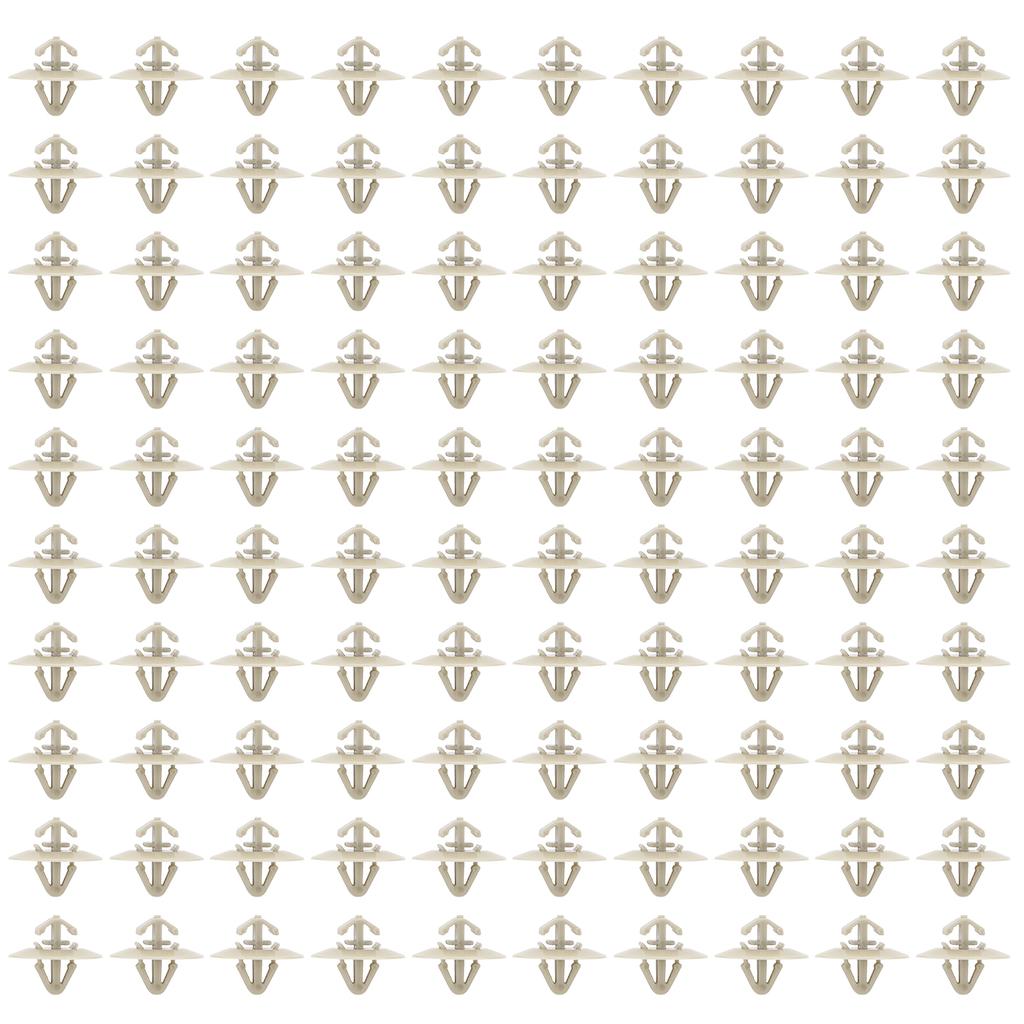 100pcs Side Door Moulding Trim Clips Exterior Fasteners Kit 500326896 Replacement for Vauxhall VivaroA 20012014