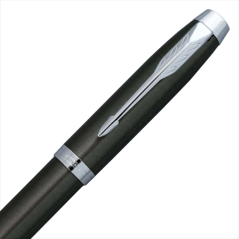 Перьевая ручка PARKER IM Dark Espresso CT, перо F 1975603, роскошный пишущий инструмент, зарубежный бренд, производитель (Паркер) (хорошо)