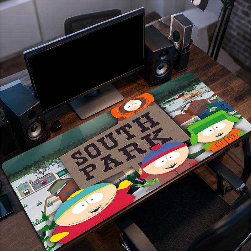 South Park Mouse Pad, Large Gaming Desk Mat, Non-slip XXL Mousepad for Laptop & Tablet, Mini PC Playmat with Stitched Edges