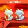 Cute Resin Fortune Cat Miniatures For Car Or Desk Multiple Colors For Good Luck And Prosperity