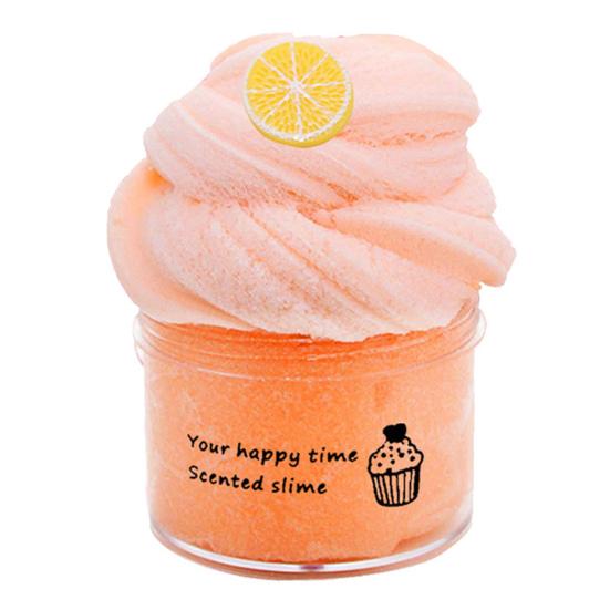 70 мл Цветная глина Игрушка Мягкая Кристальная Грязь Тянущаяся Нелипкая Облачная Снятие Стресса Новинка Игрушка Сделай Сам Изготовление Фруктовый Слайм Игрушка Декомпрессионная Игрушка Детская Игрушка Подарок