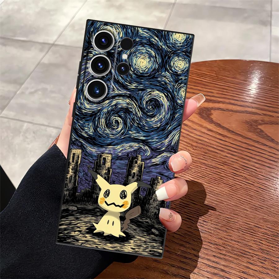 Чехол для телефона Funda для Samsung Galaxy S26 S21 FE S20 S25 Ultra S23 Note 20 Ultra 8 9 10 S10 S9 S24 Plus Горячий Аниме Покемон