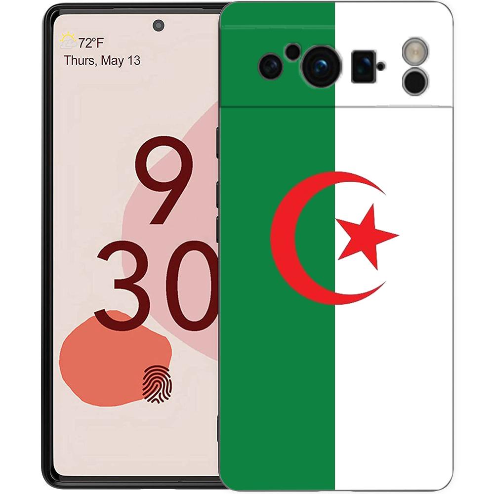 Чехол для телефона Паспорт Алжира для Google Pixel 10 9 8 7 6 Pro XL 9A 8A 6A 7A 5G Мягкий ударопрочный ТПУ Черный Чехол