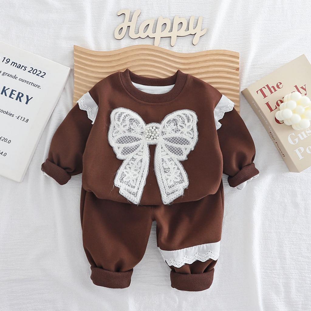 Детский повседневный комплект с длинным рукавом, удобные наряды для повседневной носки