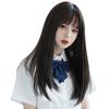 Peacoco Crossdressing Harajuku Lolita Small Heat Full of Black Hair Net Included Парик, Длинный, Прямой, Стиль, Косплей, Средний, Натуральный, Лицо,