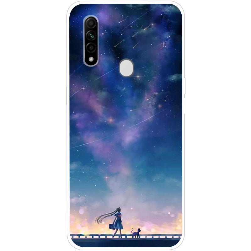 Для OPPO A31 OPPOA31 чехол Мягкая силиконовая задняя крышка чехол для телефона с рисунком Звездное небо