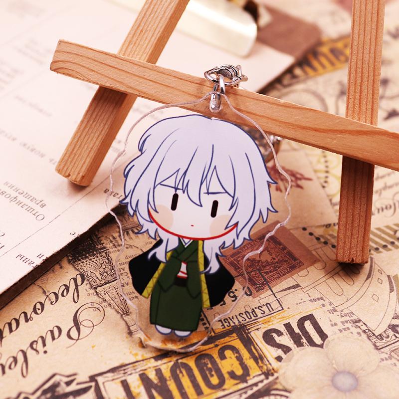 Брелок Bungo Stray Dogs Игрушки Версия Q Накадзима Ацуси Йосано Акико Куникида Доппо Мори Огай Пластиковый Брелок Подарок Игрушка