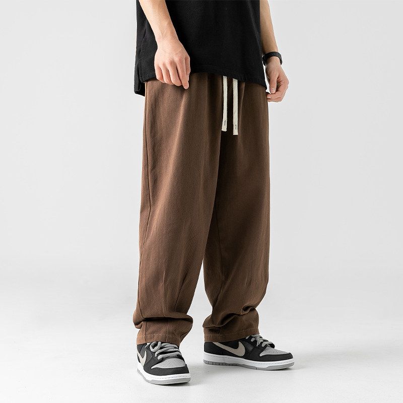 Cargo Casual Pants Men's Pants 2025 New Fashion Brand Straight Loose Japan fashion Ruan Shuai White Spring and Autumn Thin Trousers