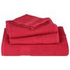 VidaXL Serviettes 10 pcs rouge 100x200 cm 360 g/m² 100% coton, serviette de plage, serviette d'invité, grande serviette de 136940